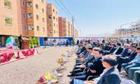 بهره‌برداری از طرح جهادی برق‌رسانی به مجتمع ۹۶ واحدی «بلدالامین» کرمان